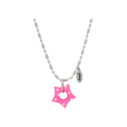 Gleameep Gleaming Little Star Dot Necklace Pink