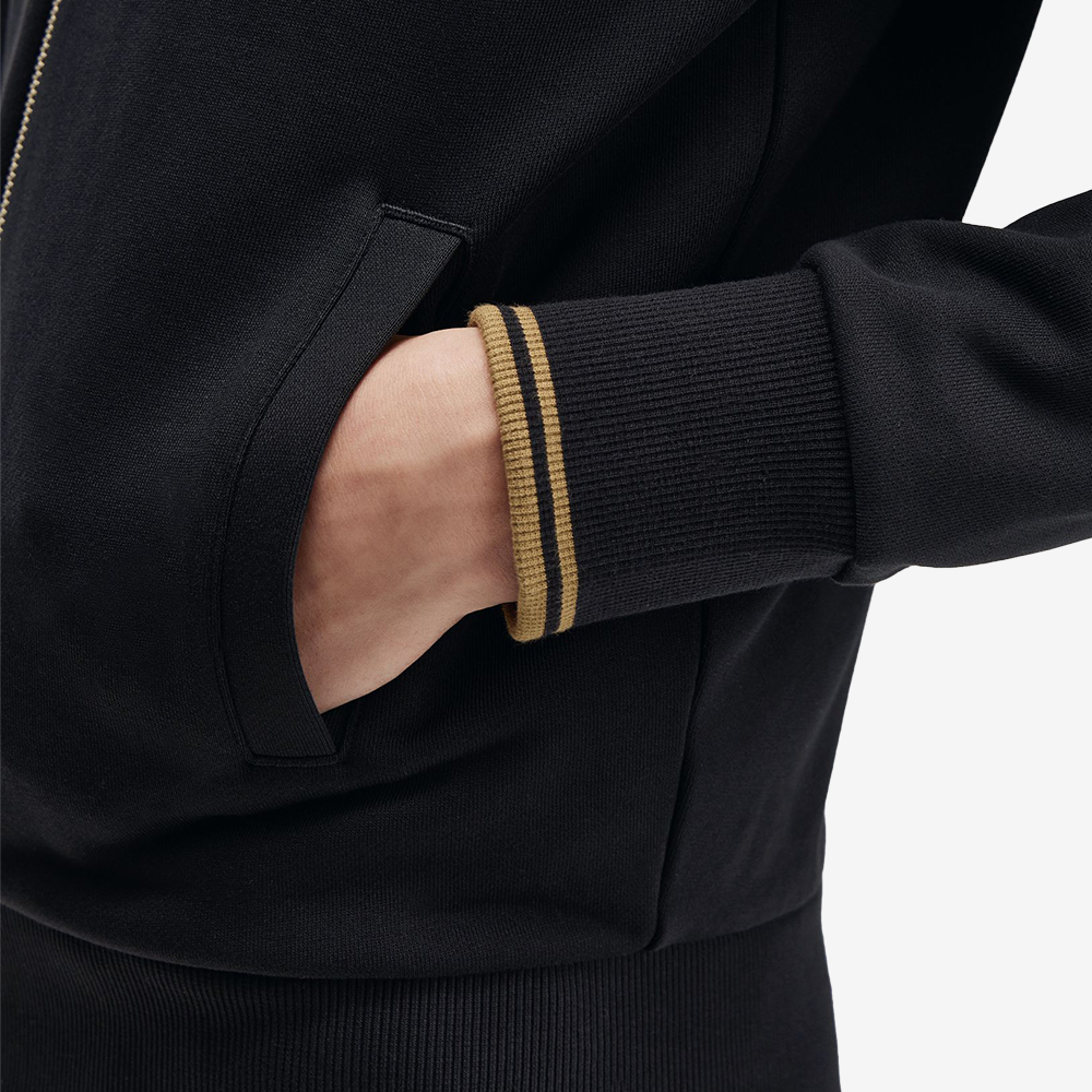 프레드 페리 집 스루 스웻셔츠 블랙(Fred Perry Zip Through Sweatshirt Black) - 6