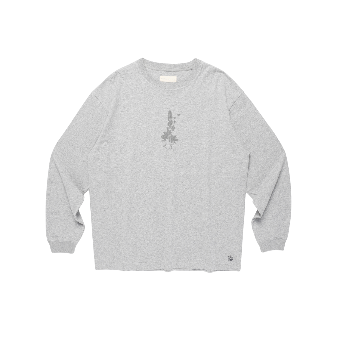 HEQFCTL303GYM eastserviceshop Asphodel Flower Long Sleeve Melange Grey