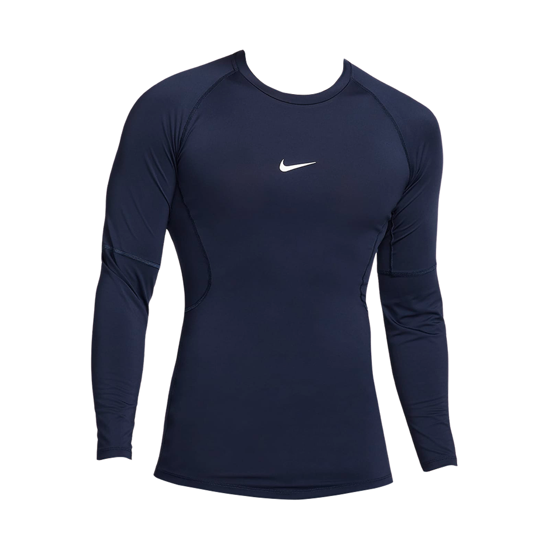 나이키 프로 드라이핏 타이트 롱슬리브 피트니스 탑 옵시디언 화이트 - 아시아(Nike Pro Dri-Fit Tight Long Sleeve Fitness Top Obsidian White - Asia)