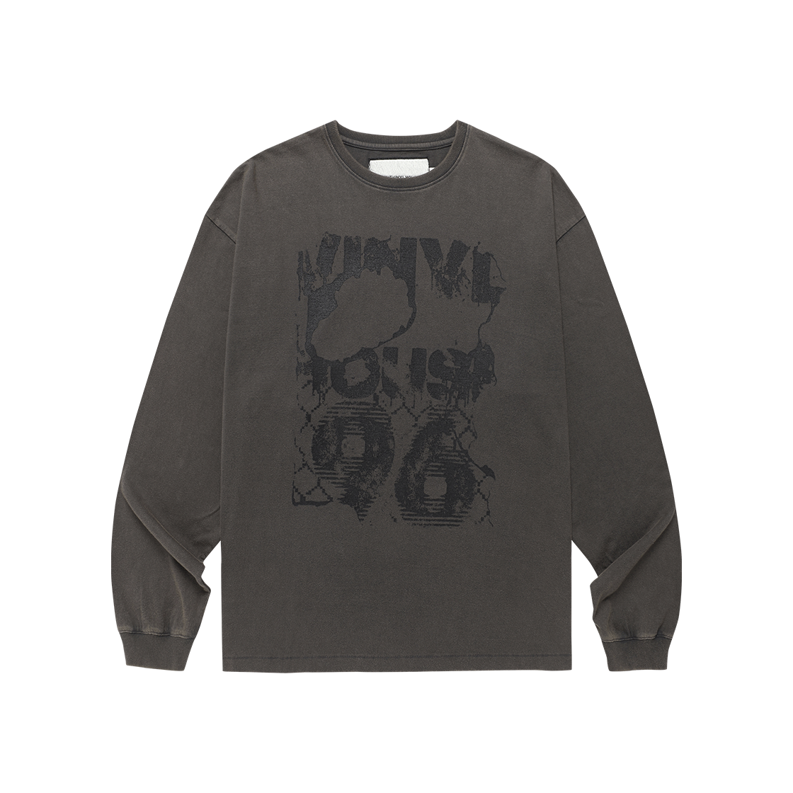 더바이닐하우스 다이드 롱슬리브 티셔츠 차콜