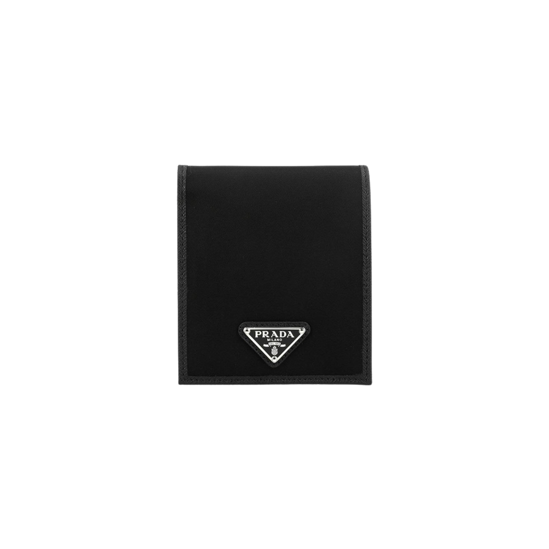 2MO738-2DMH-F0002 Prada Re-Nylon Logo Bi-Fold Wallet Black
