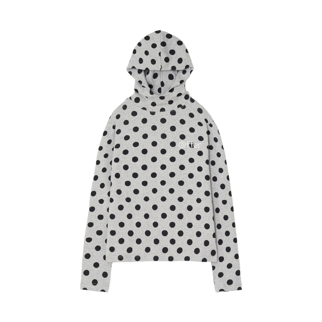 AFTERNUDE-027 Afternude Dot Hoodie grey