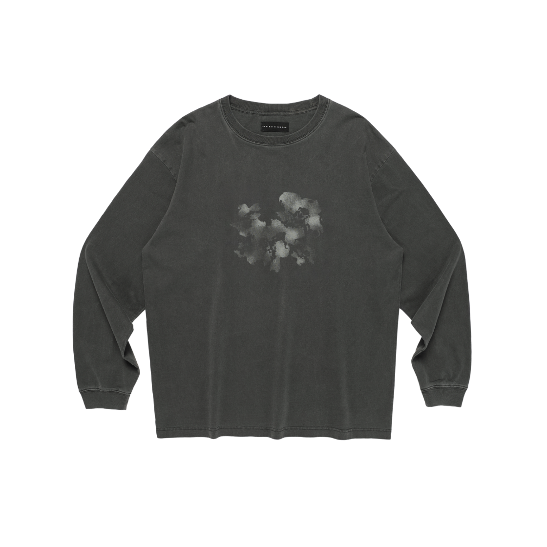 HEQFCTL302CHA eastserviceshop Dark Flower Long Sleeve Dyed Charcoal