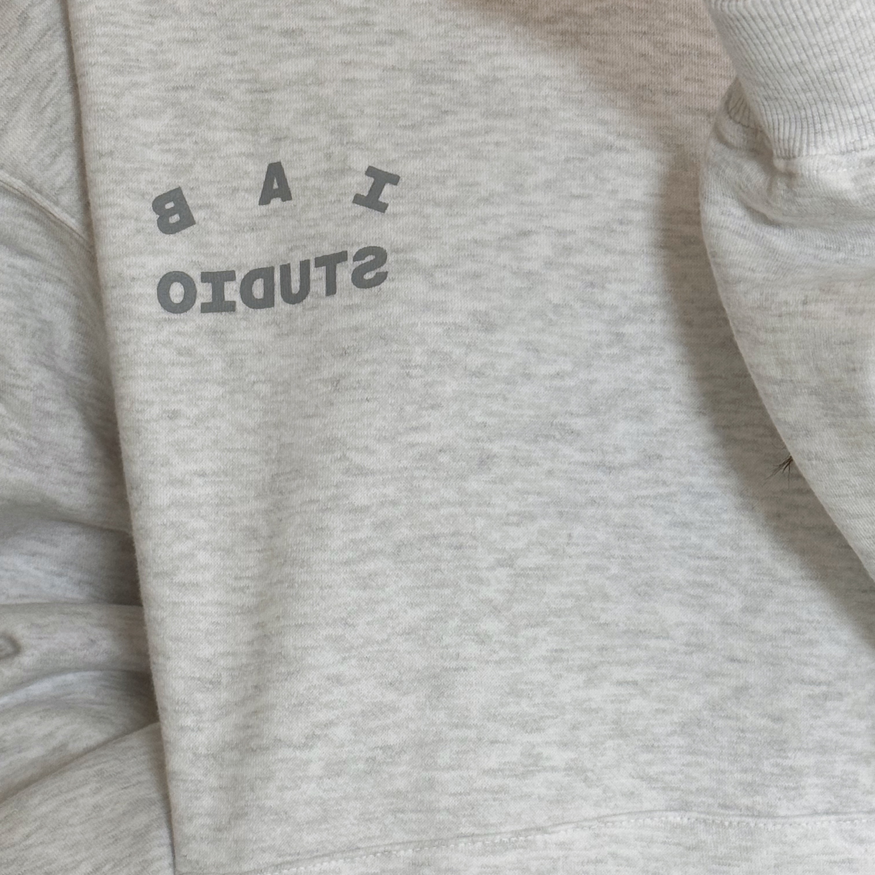 IAB Studio Hoodie Light Gray 착용 스타일