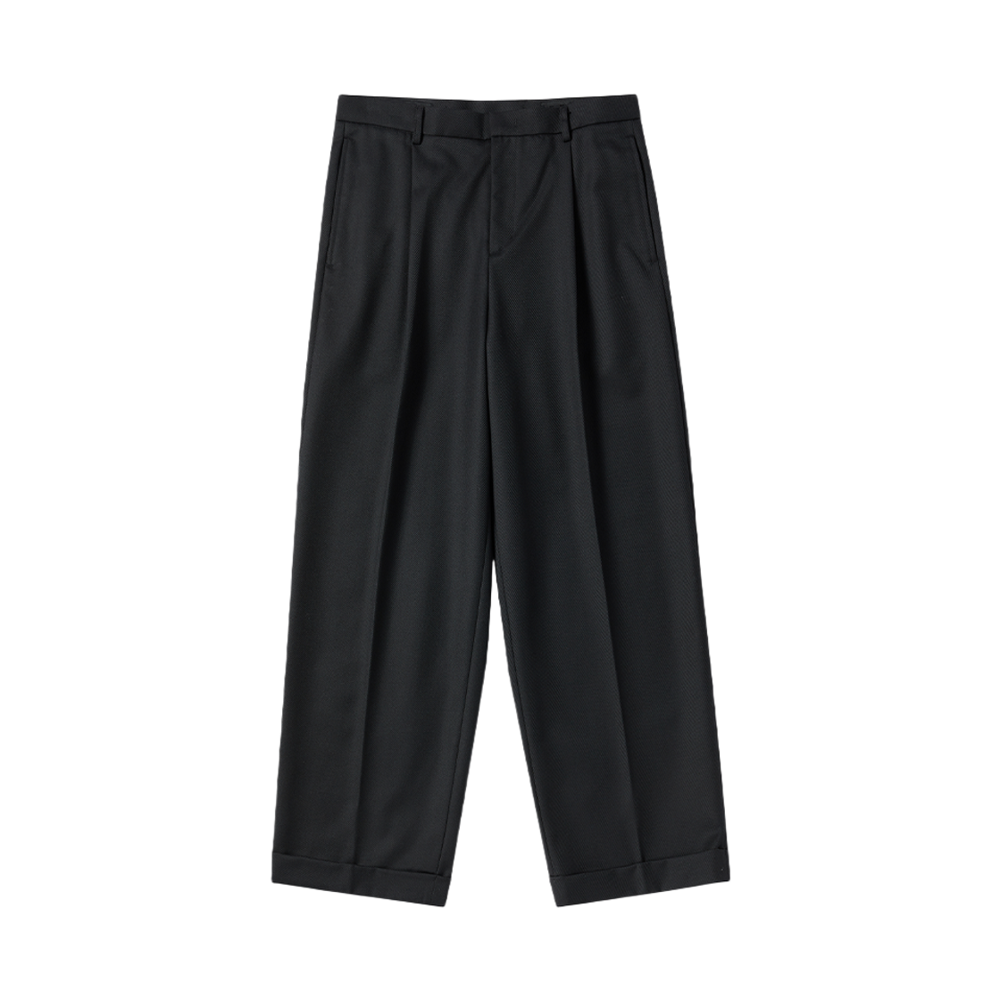 NV25FAPT03BK N ARCHIVE Soft Gabardine Easy Tailored Wool Pants Black