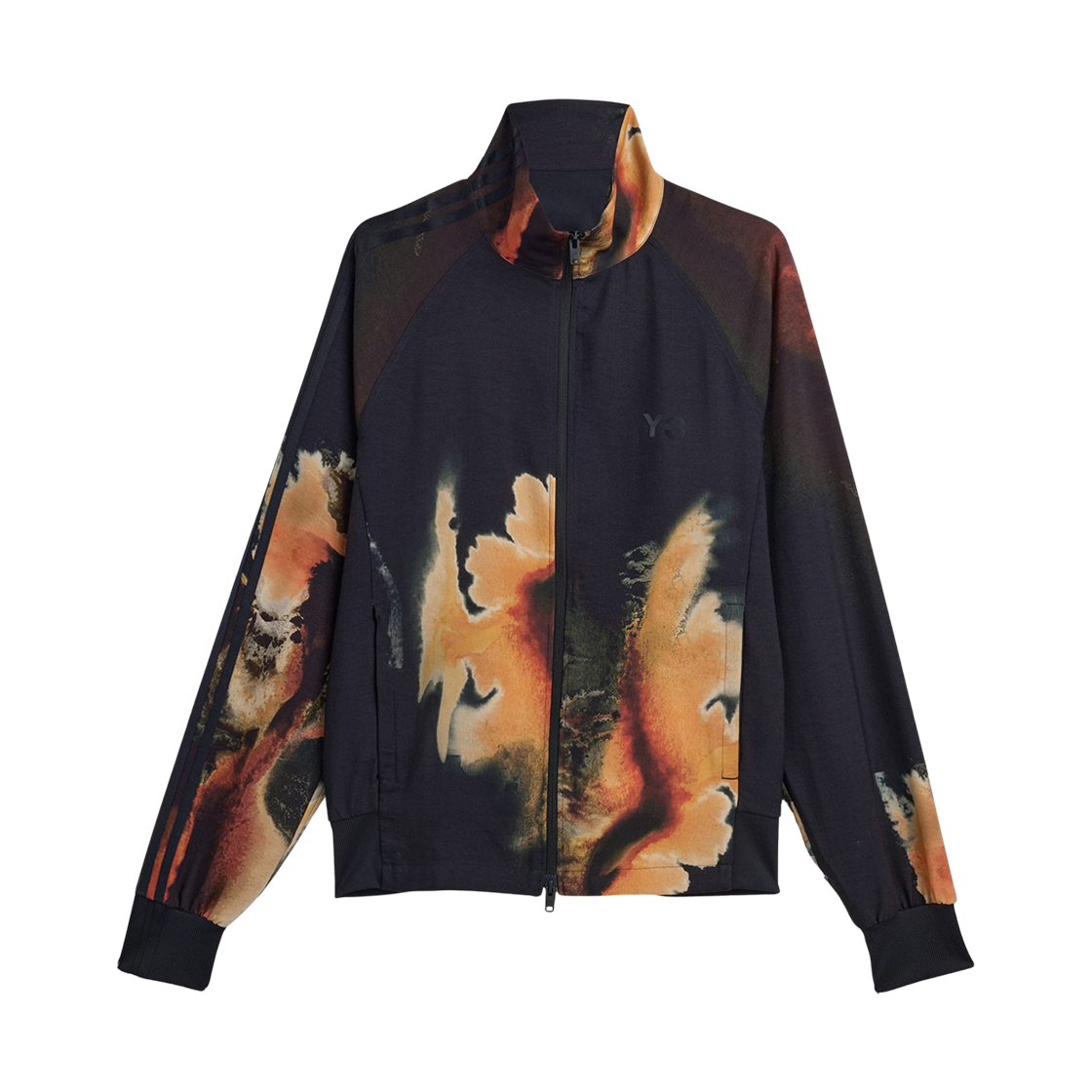 Y-3 삼선 AOP 트랙 탑 블랙 멀티컬러(Y-3 3-Stripes AOP Track Top Black Multicolor)