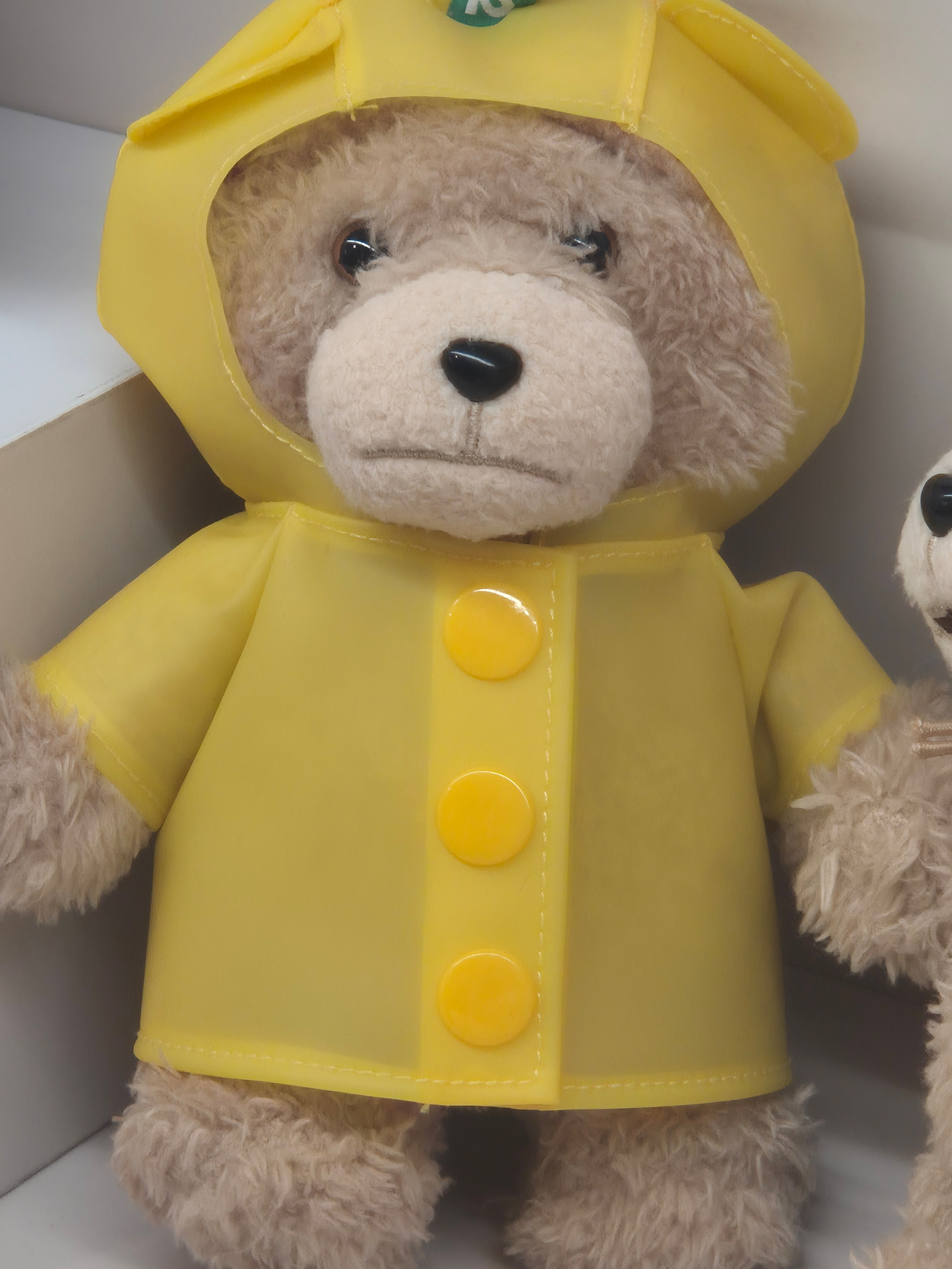 Pop Mart Ted2 Teddy Bear Action Plush Pendant Raincoat Bear (Opened Case), Pop Mart Ted2 Teddy Bear Action Plush Pendant Sealed Case (1 Blind Box) 착용 스타일