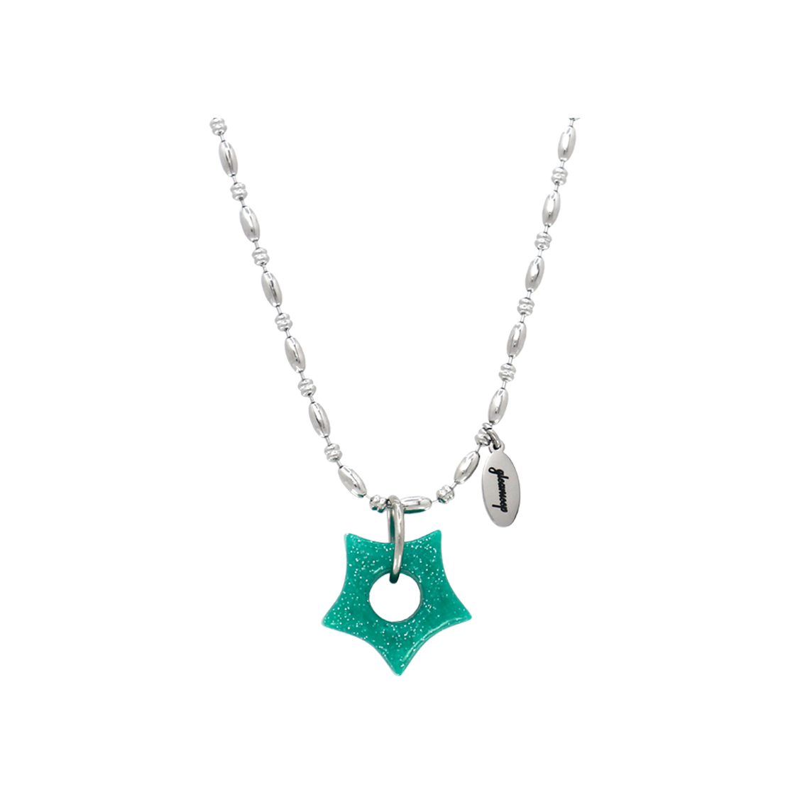 글리밉 글리밍 리틀 스타 넥클리스 민트 펄(Gleameep Gleaming Little Star Necklace Mint Pearl)