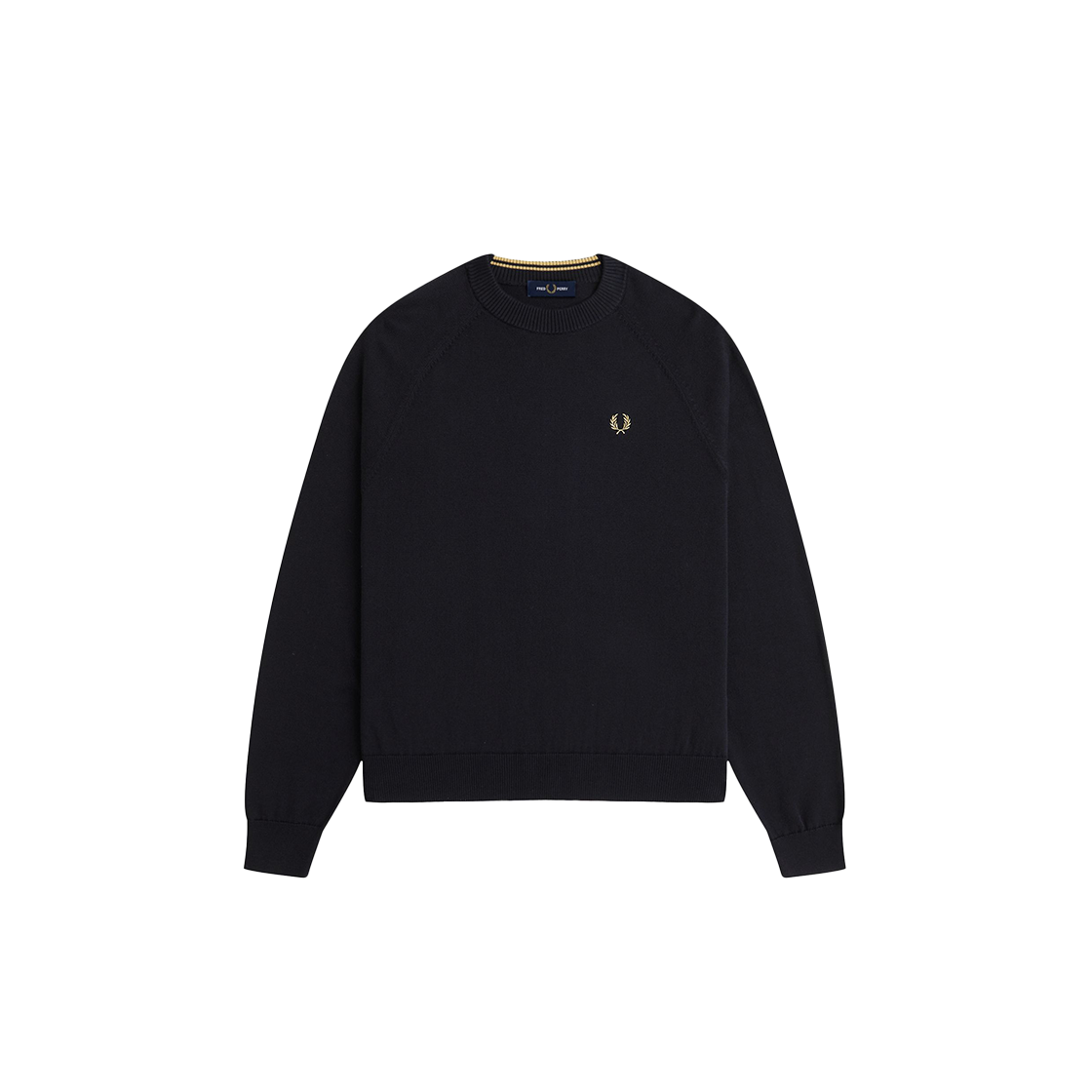 프레드 페리 우먼스 크루넥 니트 블랙(Fred Perry Womens Crew Neck Knit Black) - 1