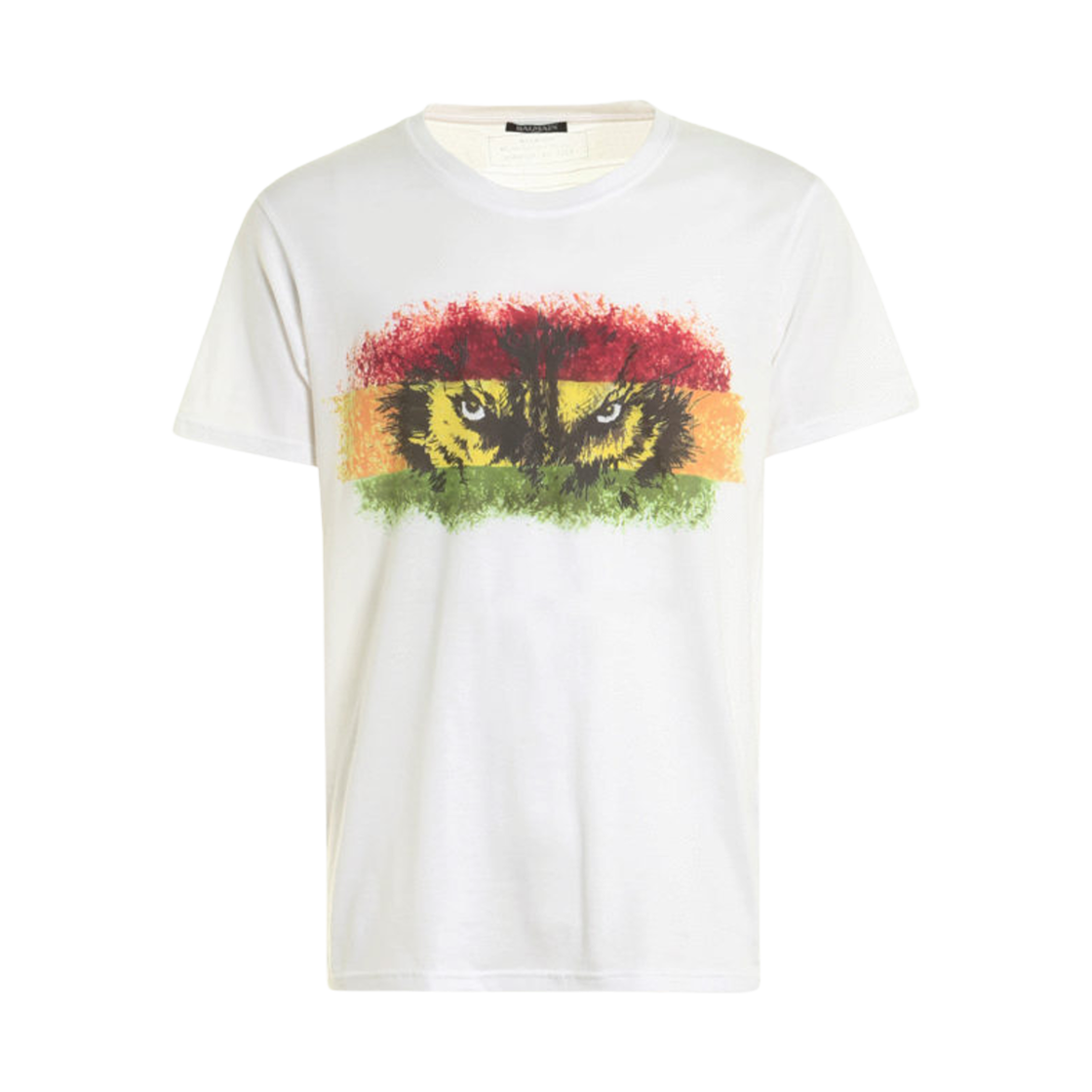 S7H8601I028100 Balmain Eye Print T-Shirt White
