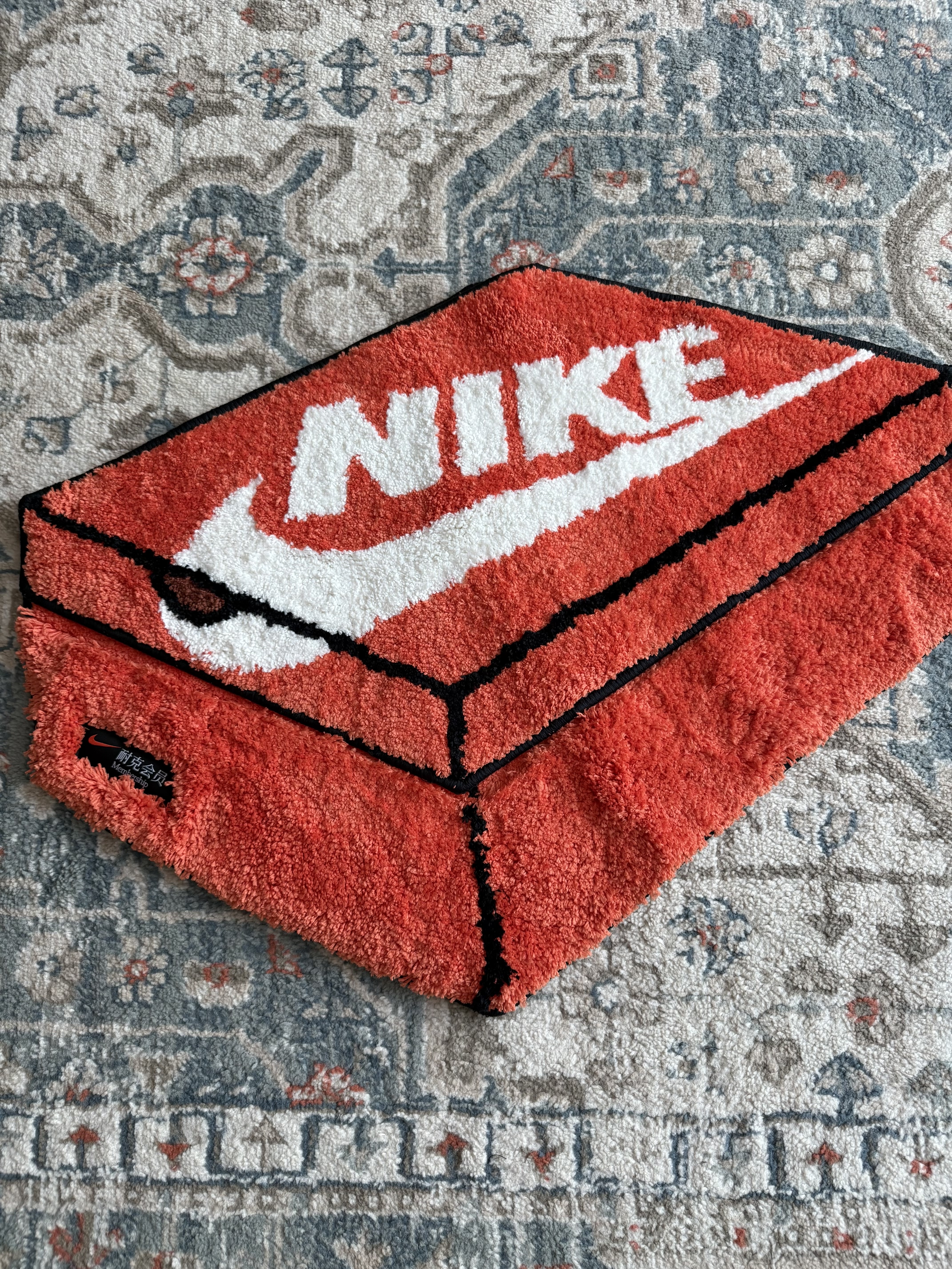 Nike Box Rugmat Orange 착용 스타일 - 1