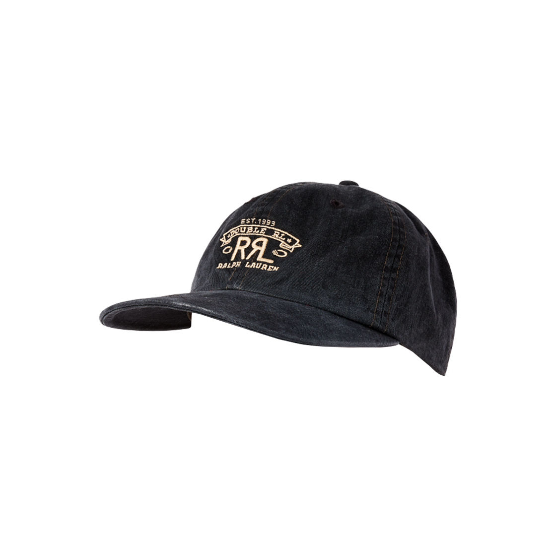 더블알엘 랜치 로고 트윌 볼 캡 블랙(Double RL Ranch Logo Twill Ball Cap Black)