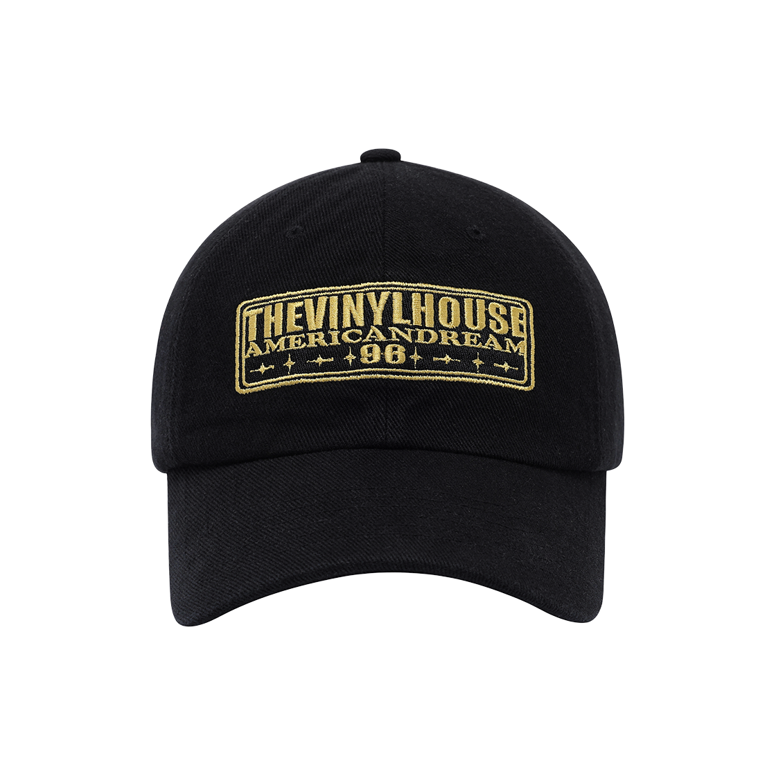 VH2FFUAB20ABK Thevinylhouse Square Patch Ball Cap Black