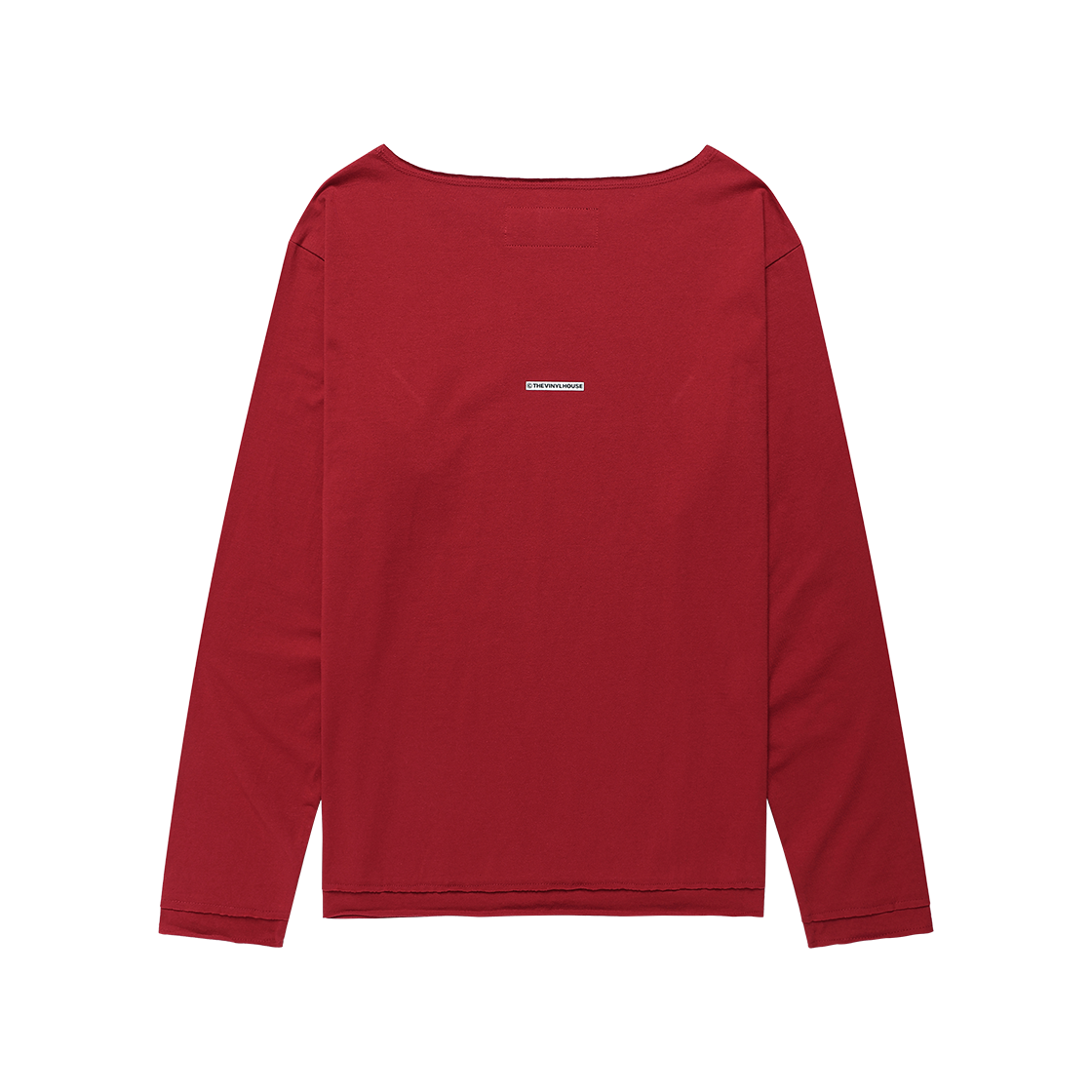 더바이닐하우스 루즈 핏 언밸런스 롱슬리브 티셔츠 레드(Thevinylhouse Loose Fit Unbalance LS Tee Red) - 2