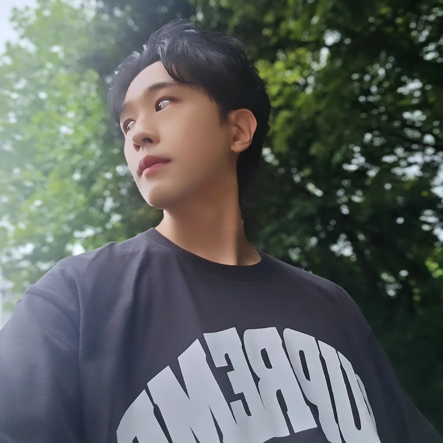 Supreme x GOODENOUGH Device T-Shirt Black - 25SS, Asics Gel-Sonoma 15-50 Black Obsidian Grey 착용 스타일 - 4