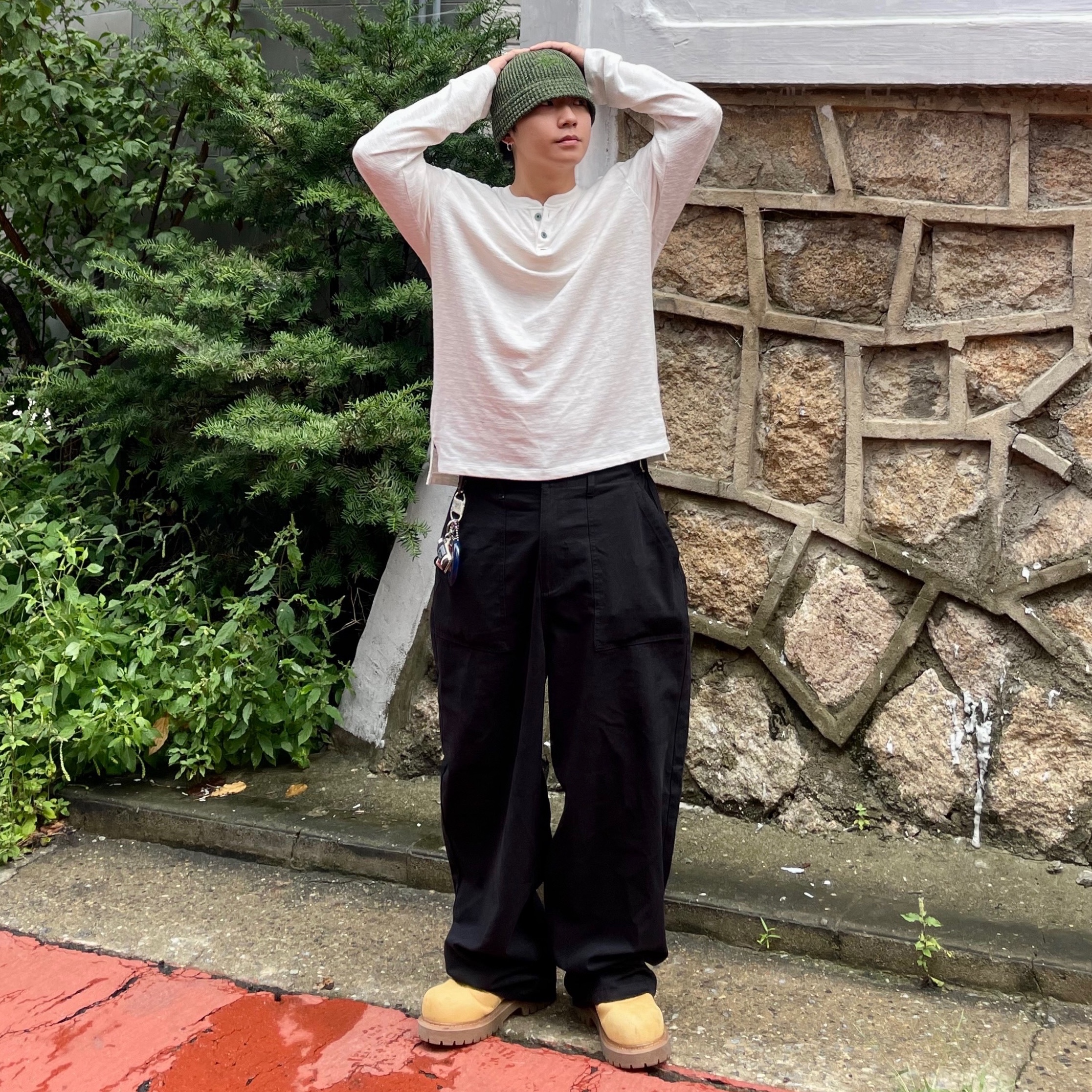 LOSTGARDEN Route Tan 착용 스타일