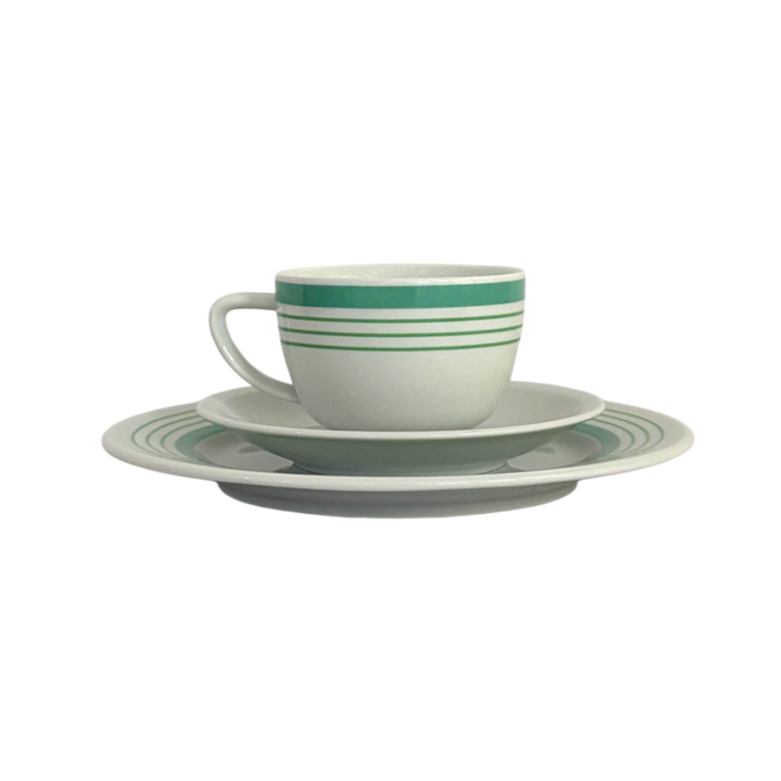 컬러하우스 1970 독일 로젠탈 민트 라인 컵 받침 그릇 세트(colorhouse 1970’s Germany Rosenthal Mint Line Gedeck)