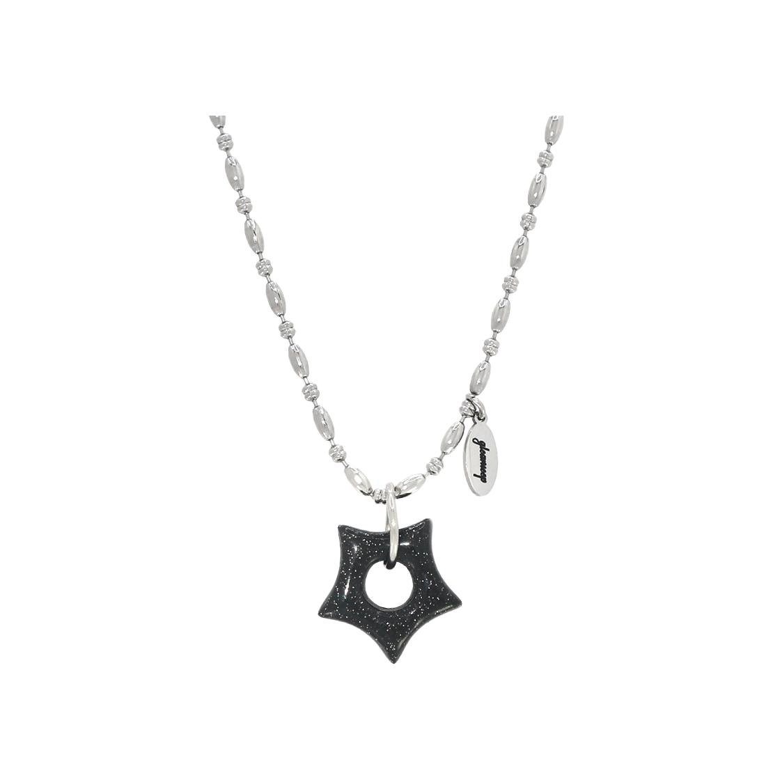 글리밉 글리밍 리틀 스타 넥클리스 블랙 펄(Gleameep Gleaming Little Star Necklace Black Pearl)
