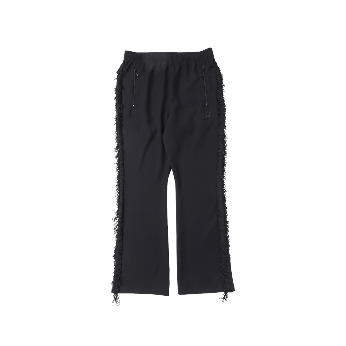 니들스 프린지 부츠컷 폴리 커지 트랙 팬츠 블랙
