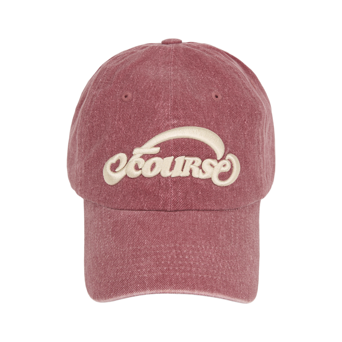 오브콜스와이낫 선데이 모닝 피그먼트 캡_와인(ofcoursewhynot Sunday Morning Pig2 Cap_Wine)