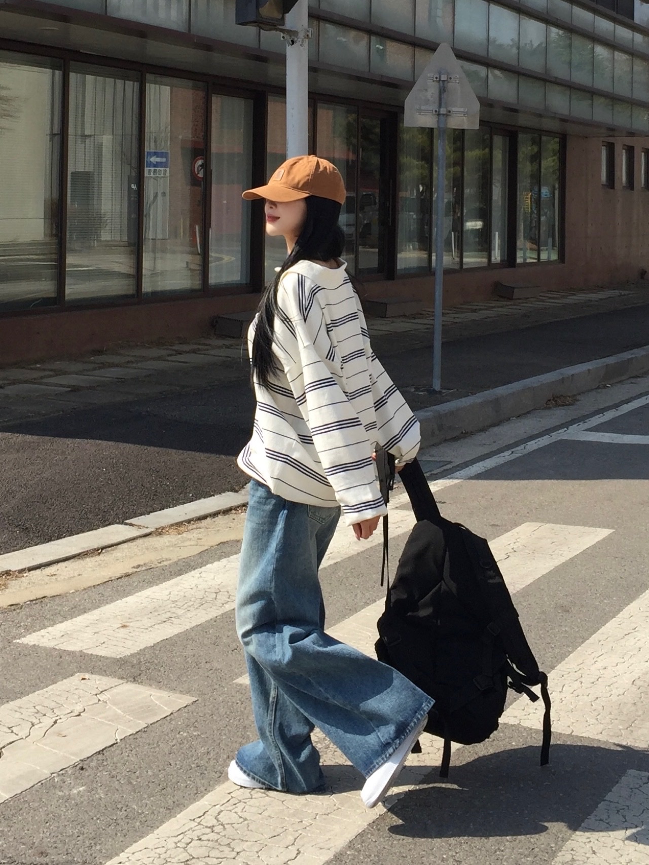 Carhartt Canvas Cap Carhartt Brown 착용 스타일 - 5