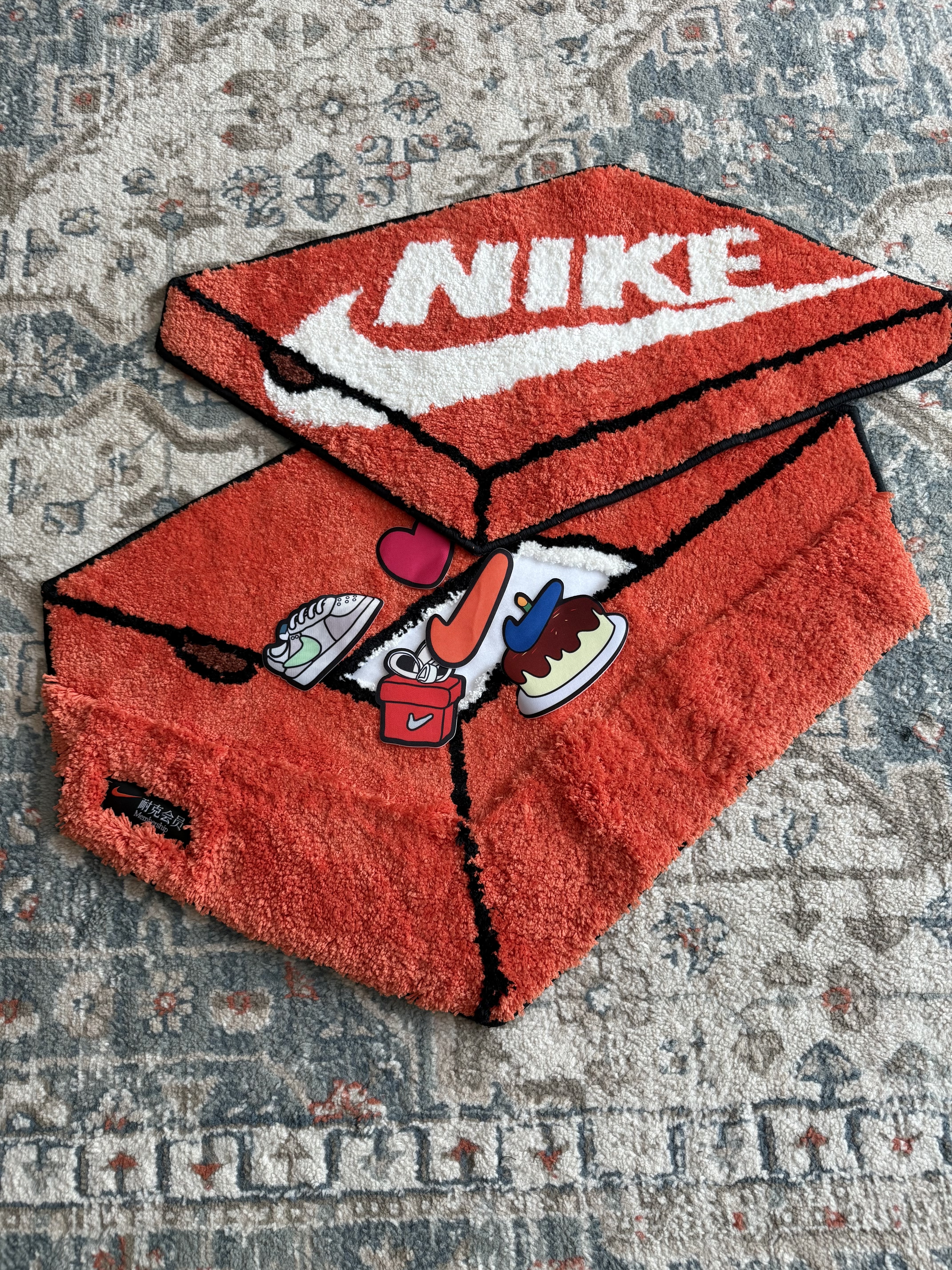 Nike Box Rugmat Orange 착용 스타일 - 2