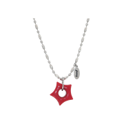 Gleameep Gleaming Little Star Necklace Red