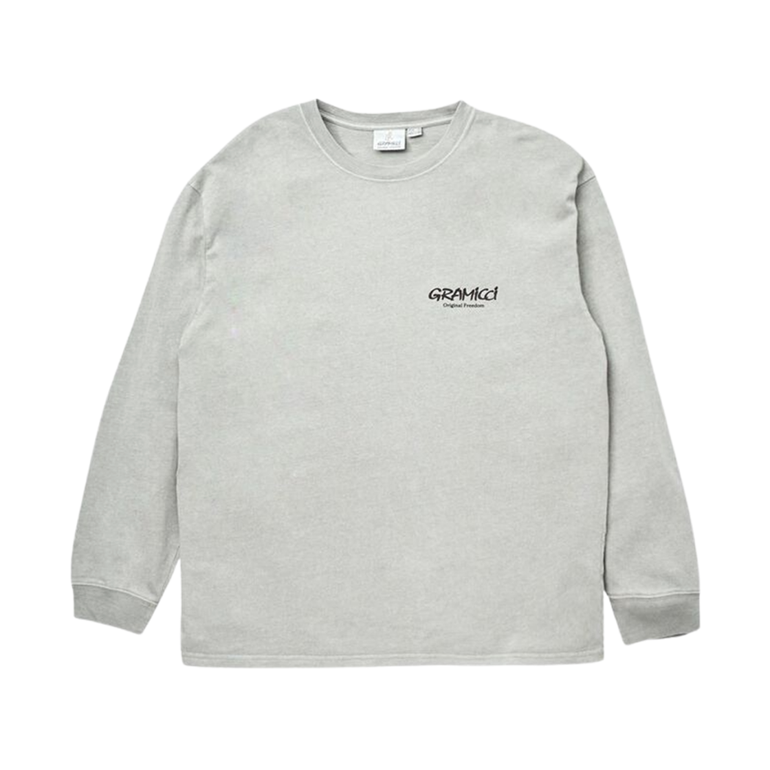 그라미치 오리지널 프리덤 롱슬리브 티셔츠 피그먼트 슬레이트 - US 사이즈(Gramicci Original Freedom Long Sleeve T-Shirt Pigment Slate - US Sizing)