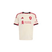 (Kids) Adidas Liverpool FC 2025/26 Away Jersey Wonder White - KR Sizing (Non Marking Ver.)