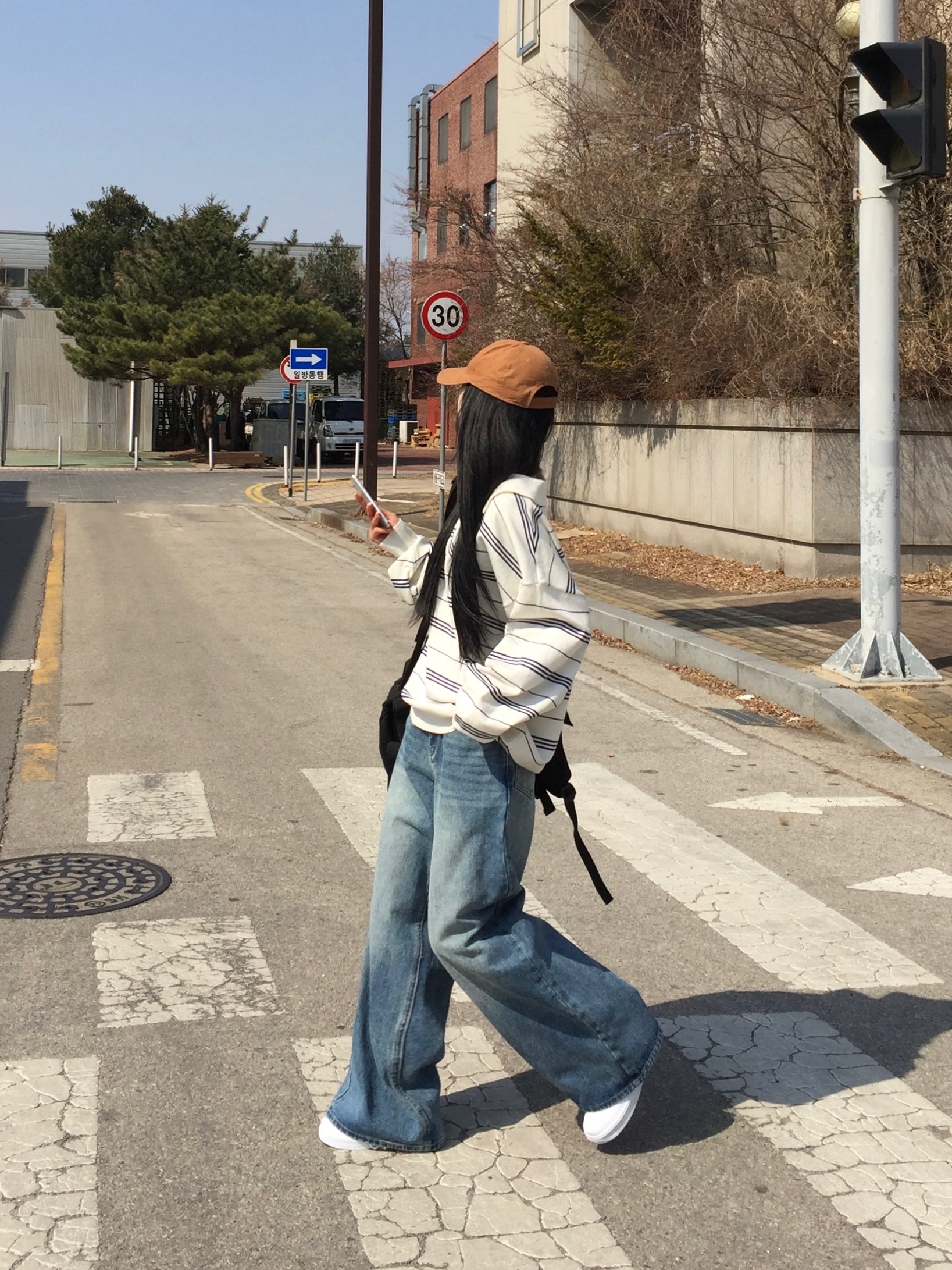 Carhartt Canvas Cap Carhartt Brown 착용 스타일 - 4
