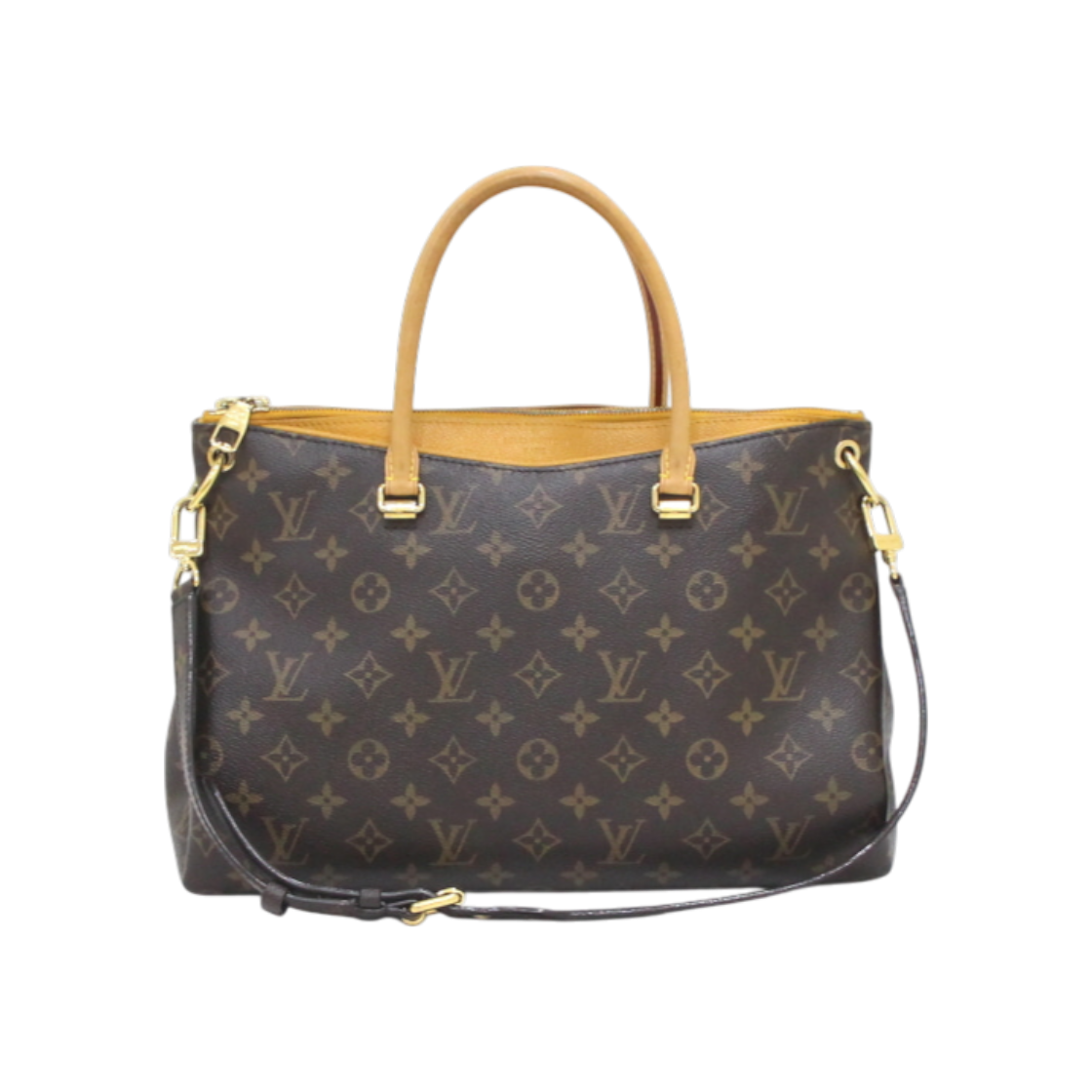 IT97GHWB7R63 Louis Vuitton Monogram Canvas Palais MM Tote and Shoulder Bag