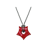 Gleameep Gleaming Star Dot Necklace Red