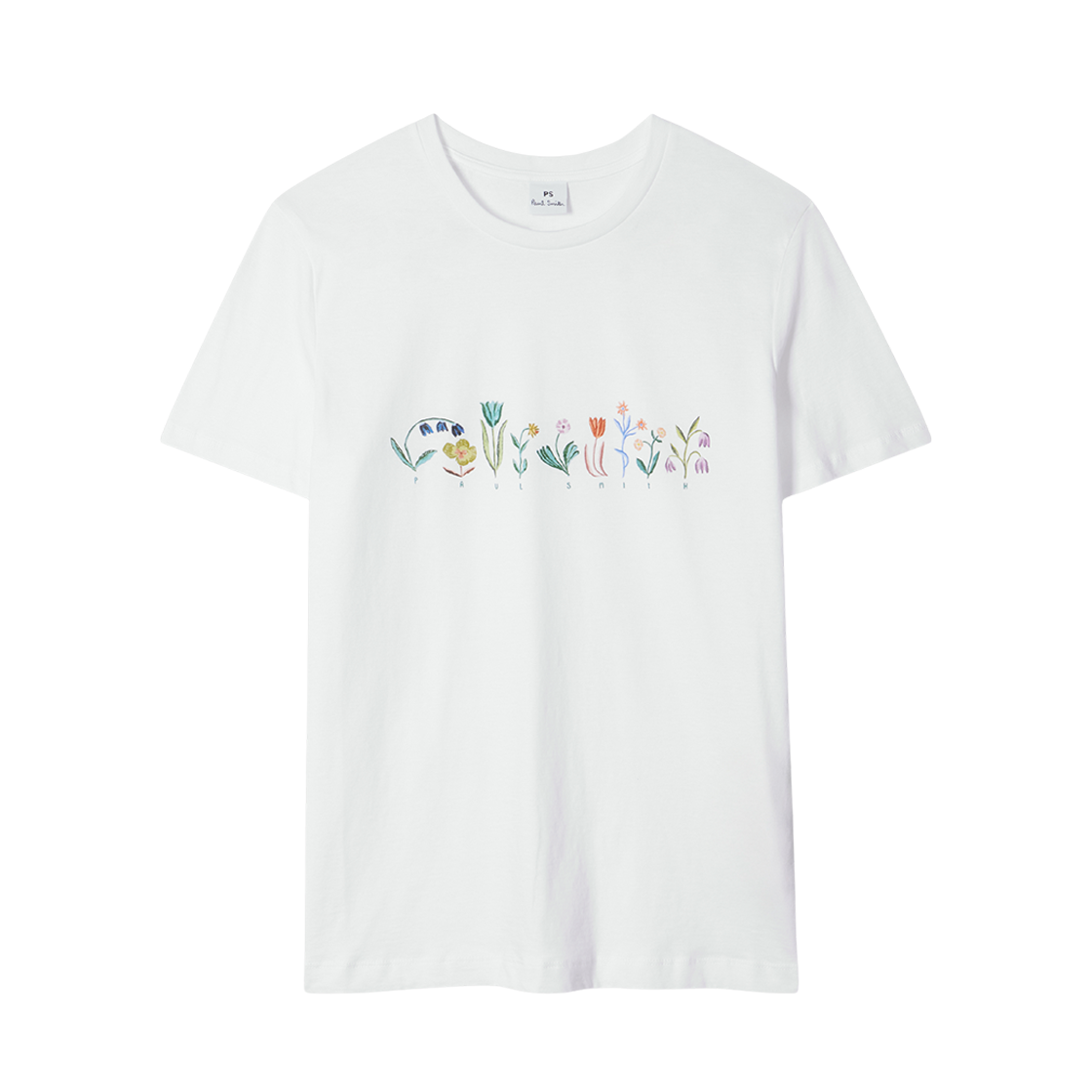 W2R-G799-TP5172-01 (W) Paul Smith Bloom Print T-Shirt White