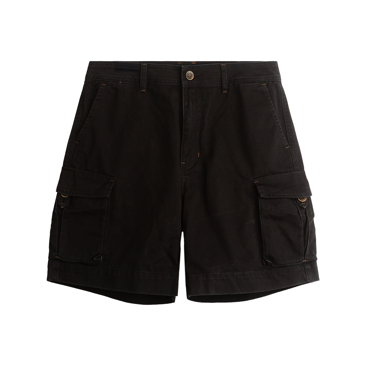 252-VCTS-BSP-dg HEYSTE Vintage Cargo Twill Shorts Dark Gray