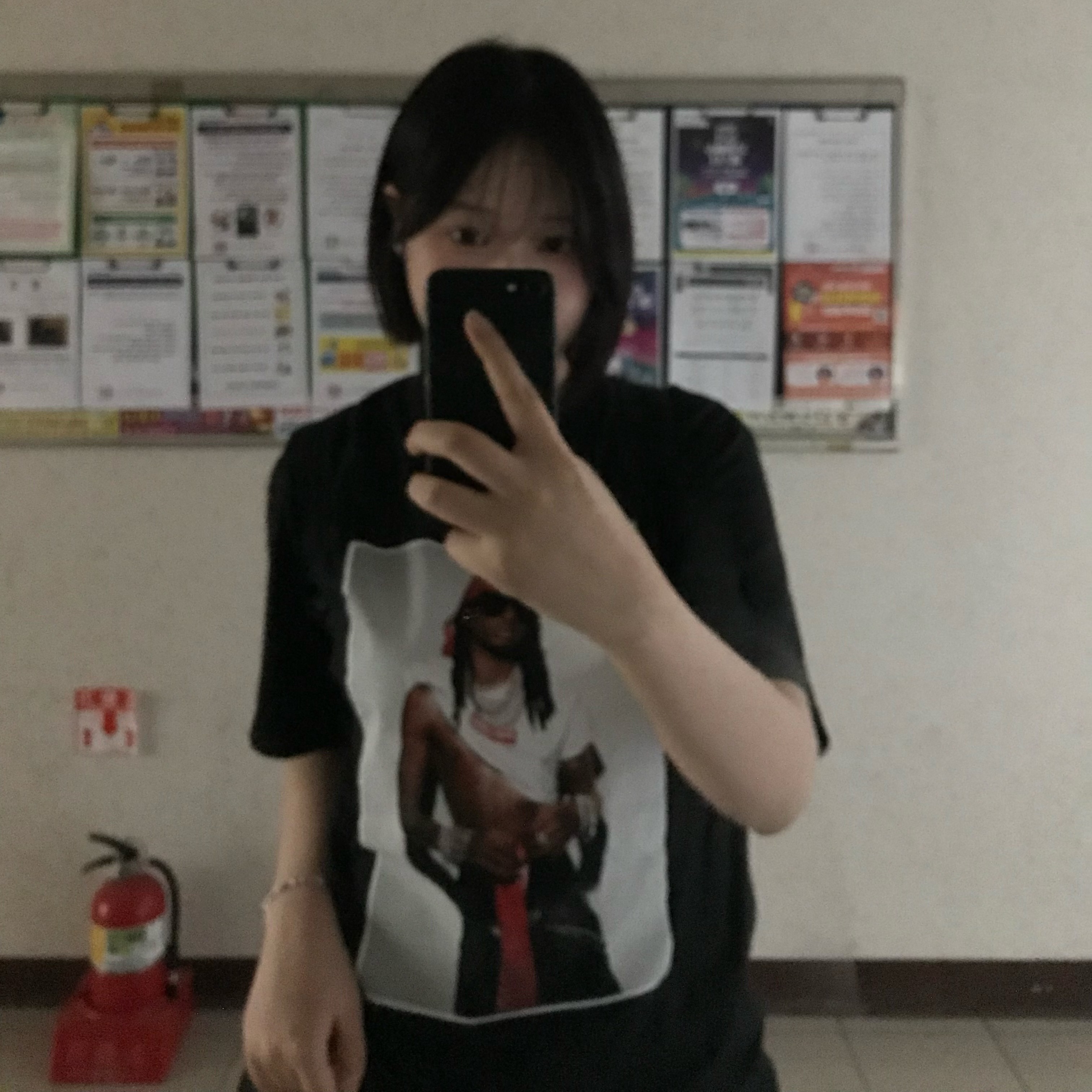 Supreme Playboi Carti T-Shirt Black - 25FW, Scudo Snow White Ice Pearl Beads Bracelet 착용 스타일 - 2