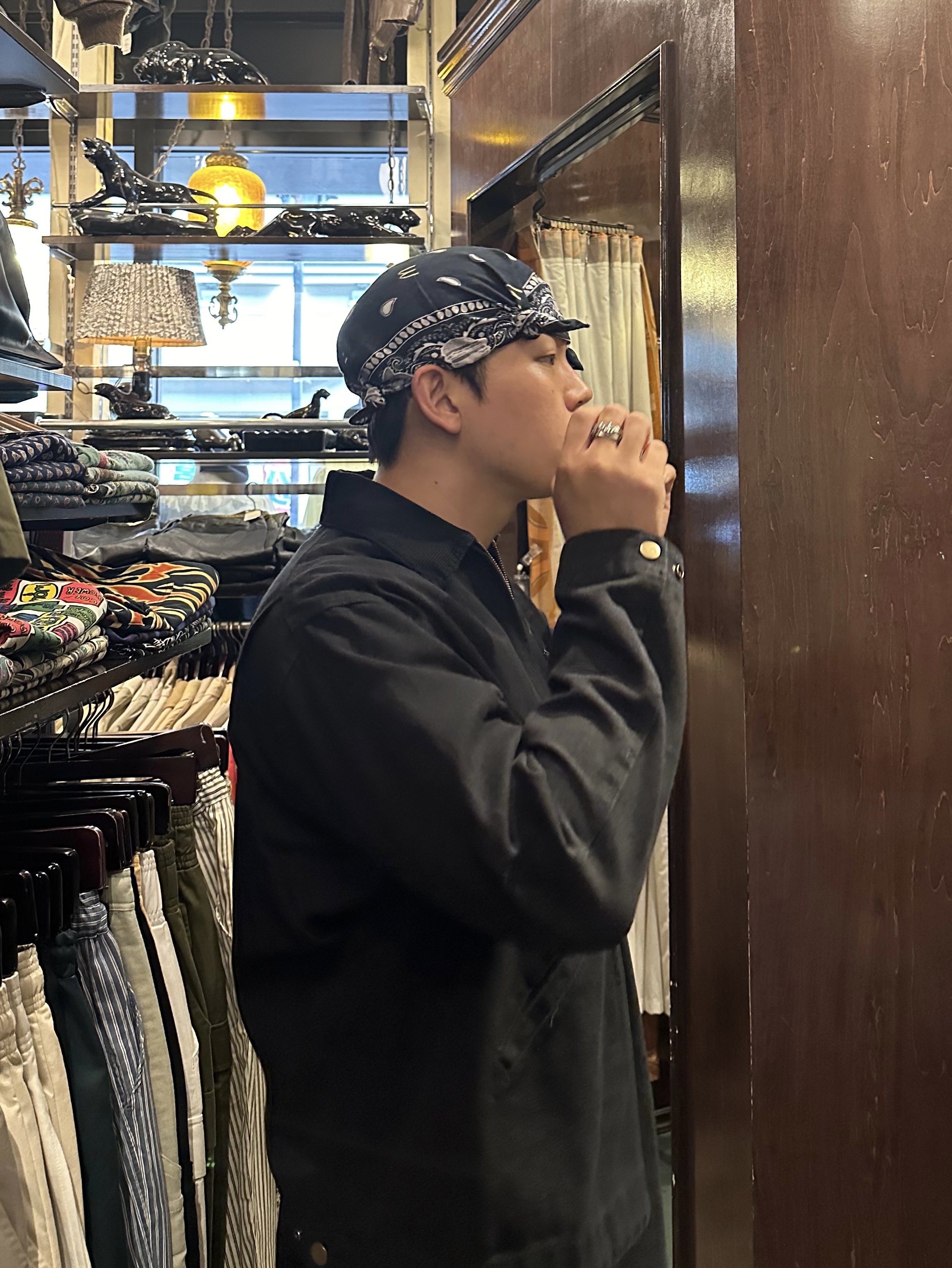 eS Accel OG Black, Montbell Camouflage Watch Cap Green - 25SS 착용 스타일 - 1
