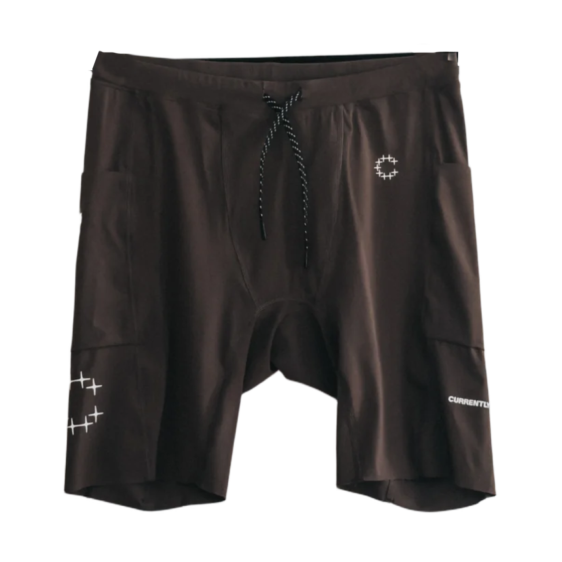 커런틀리 러닝 프로 8인치 하프 타이츠 브라운(Currently Running Pro 8 inch Half Tights Brown)