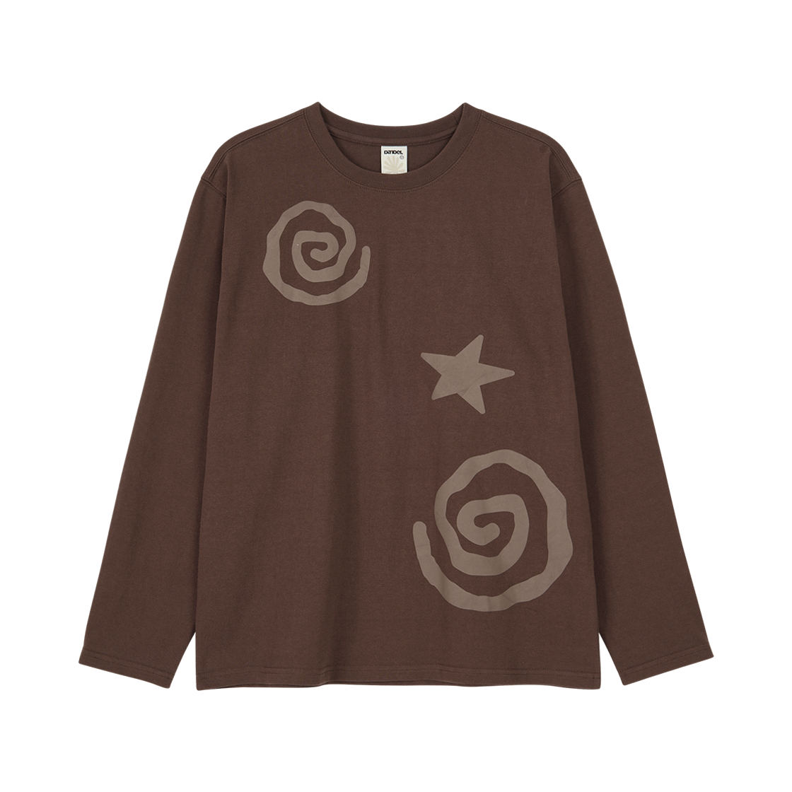 DD25FLTS-003 DANDEL Spiral Star Long Sleeve Brown