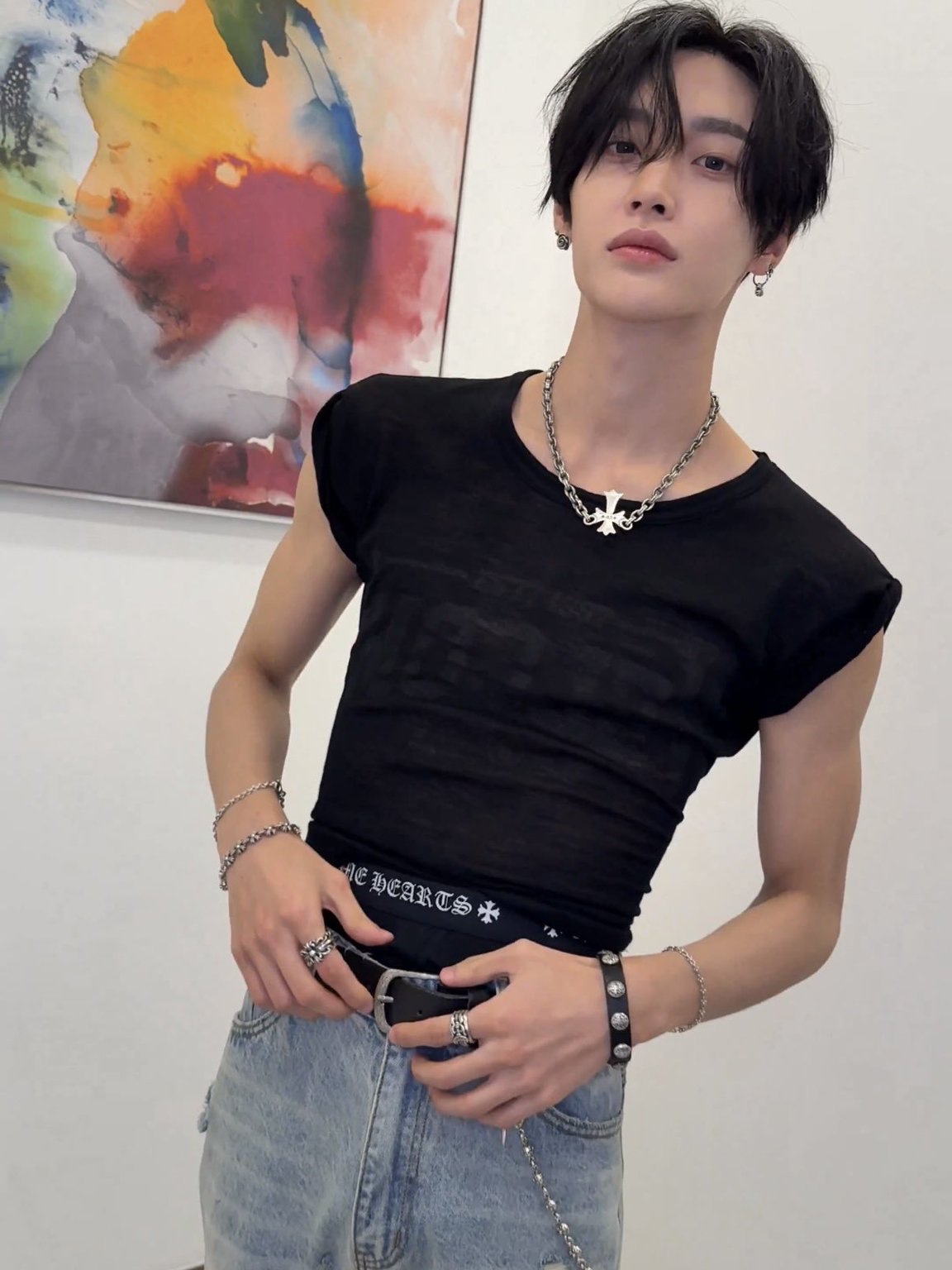 Chrome Hearts Boxer Brief Black 착용 스타일