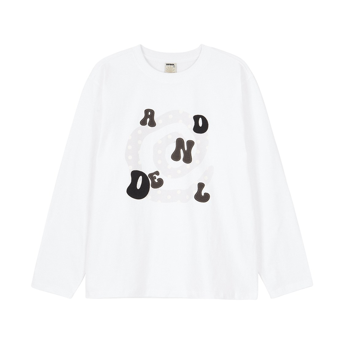 DD25FLTS-006 DANDEL Type Applique Long Sleeve White