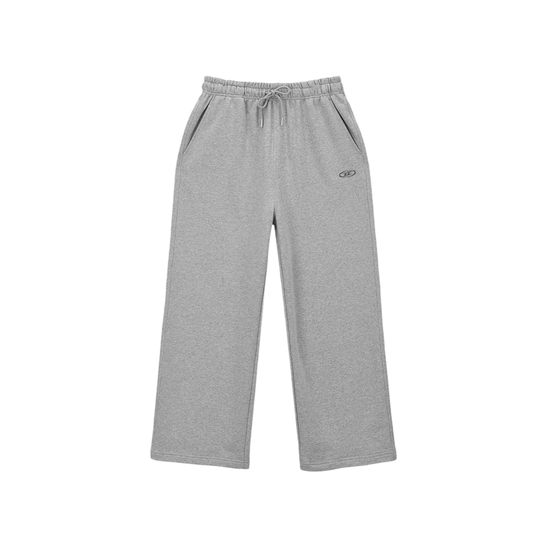 BG3MLP201MG BORN TO WIN Chrome B Semi Wide Pants Melange Grey