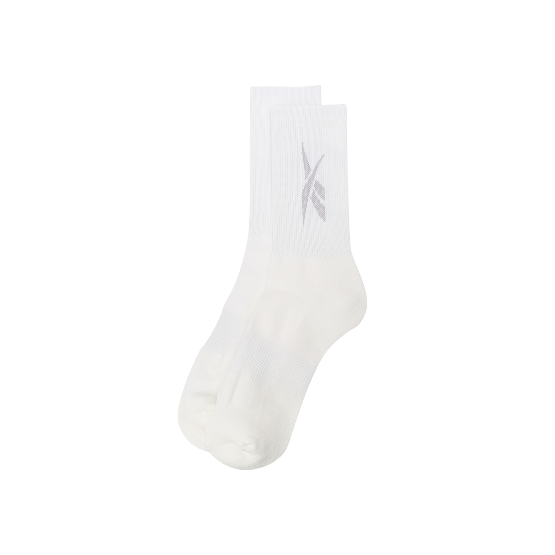 RESS5FY10WT Reebok Tonal Vector Point Middle Crew Socks White