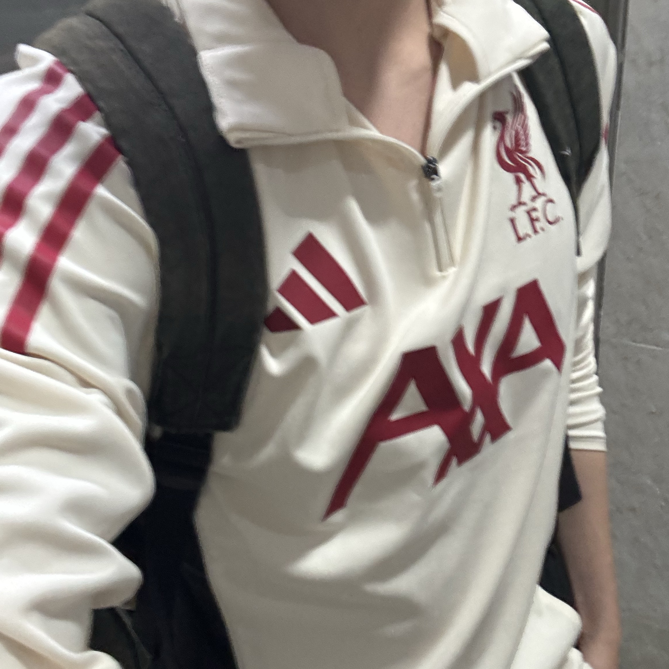 Adidas Liverpool FC Tiro 25 Competition Training Top Wonder White - KR Sizing (Non Marking Ver.) 착용 스타일