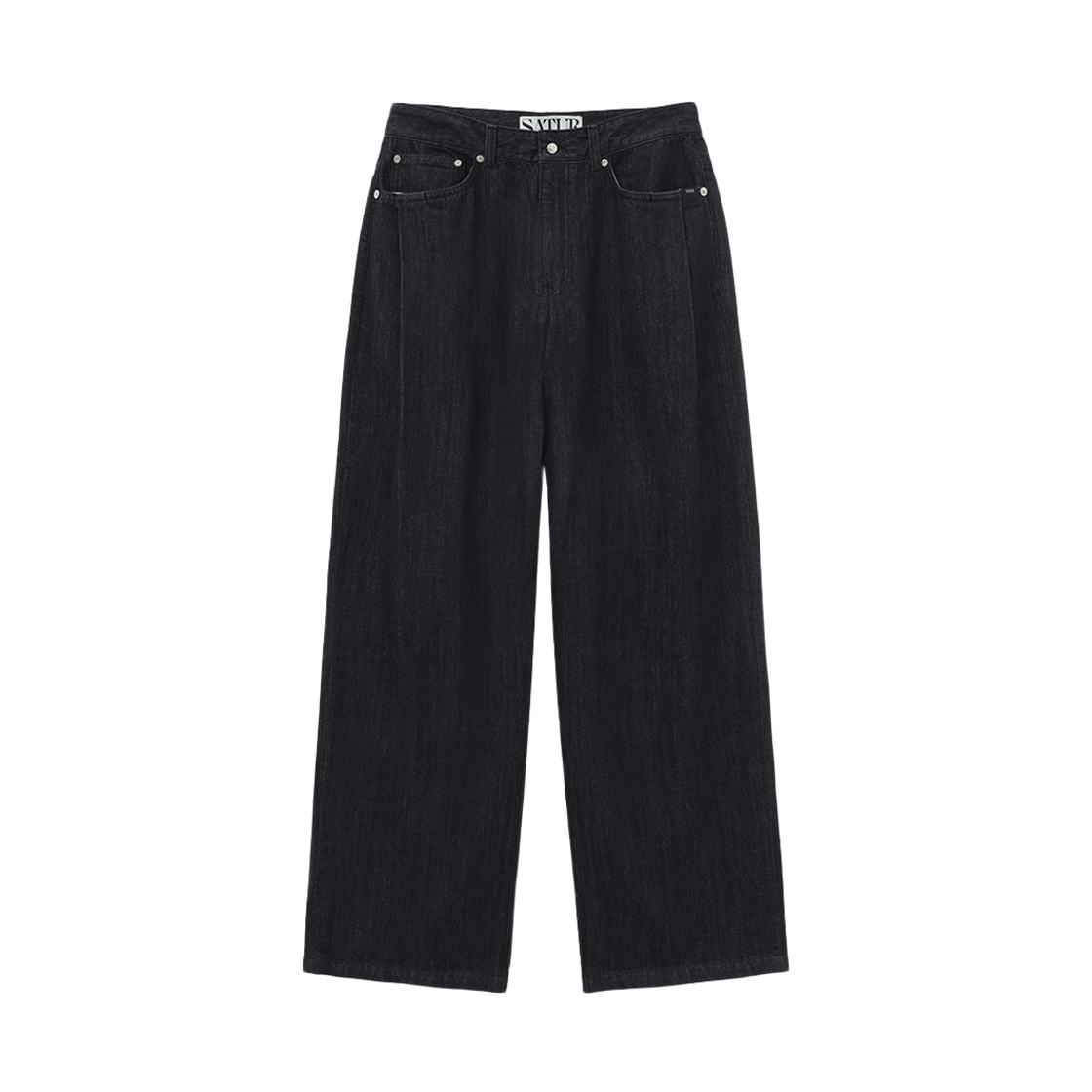 SA253MDP05INO0 SATUR Wide Curved Denim Pants Indigo