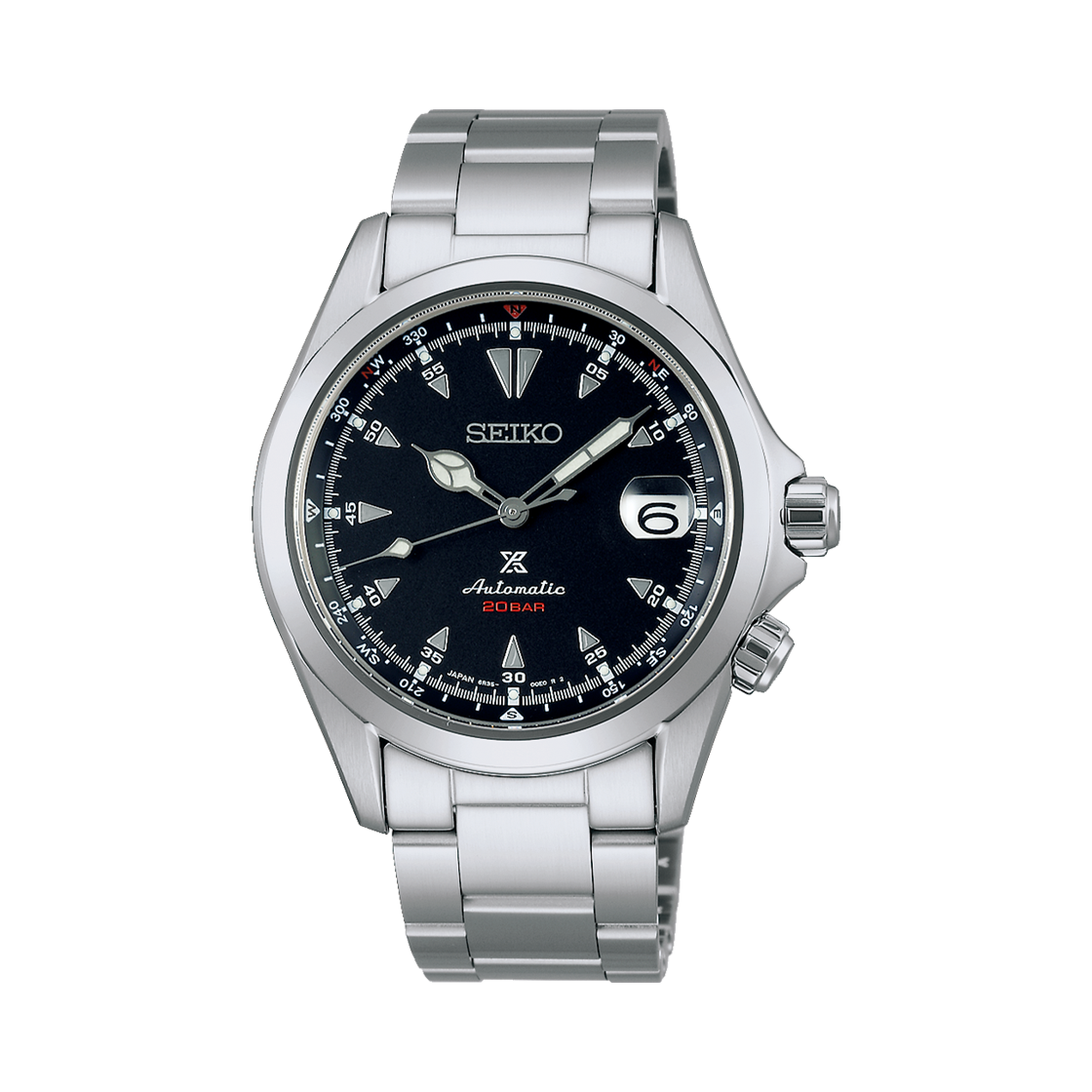 세이코 프로스펙스 알피니스트 SBDC087 39.5mm 스테인리스 스틸 블랙(Seiko Prospex Alpinist SBDC087 39.5mm Stainless Steel Black) - 1