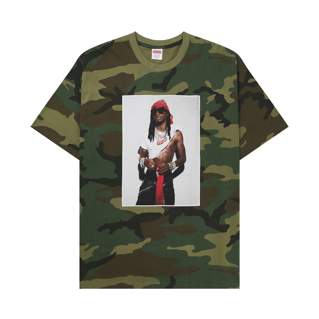 슈프림 플레이보이 카티 티셔츠 우드랜드 카모 - 25FW(Supreme Playboi Carti T-Shirt Woodland Camo - 25FW)