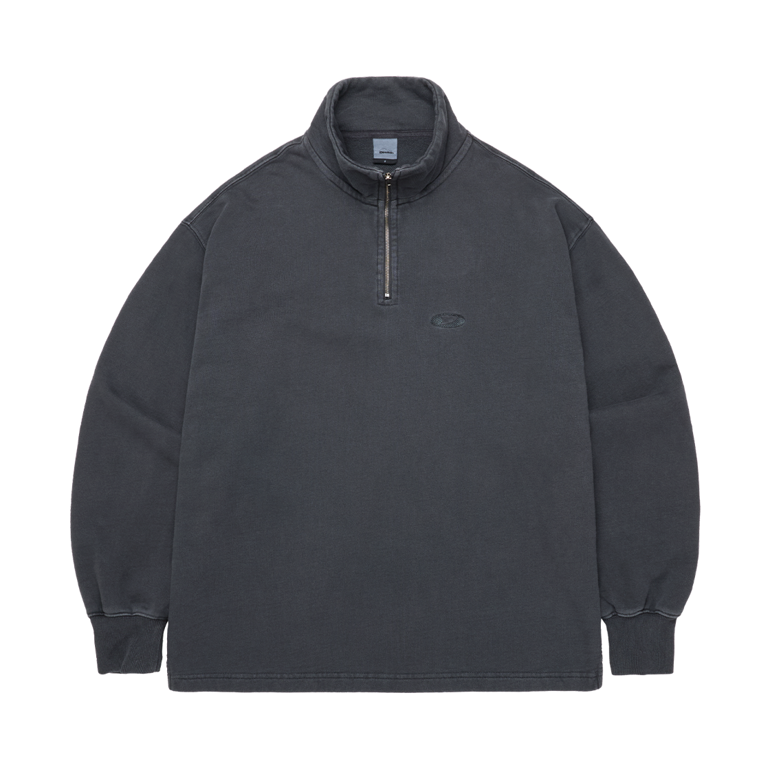FVSA01329 Dimito Washed Half Zip Sweatshirt Concrete