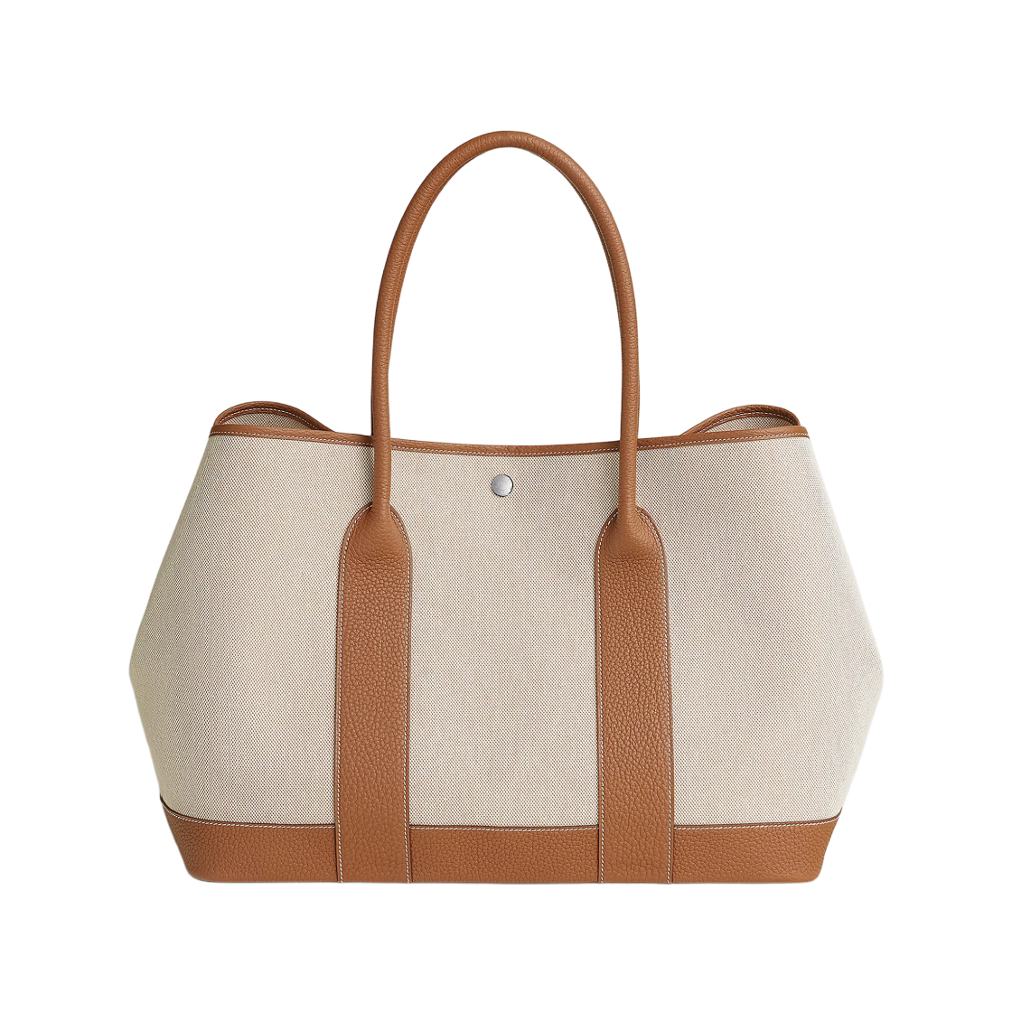H086934CKAA Hermes Neo Garden Voyage 41 Bag H Viking Canvas Negonda & Palladium Ecru Beige Gold