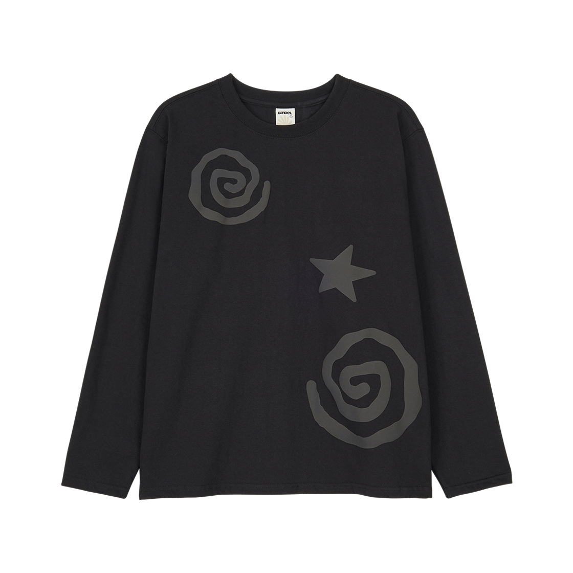 DD25FLTS-003 DANDEL Spiral Star Long Sleeve Black